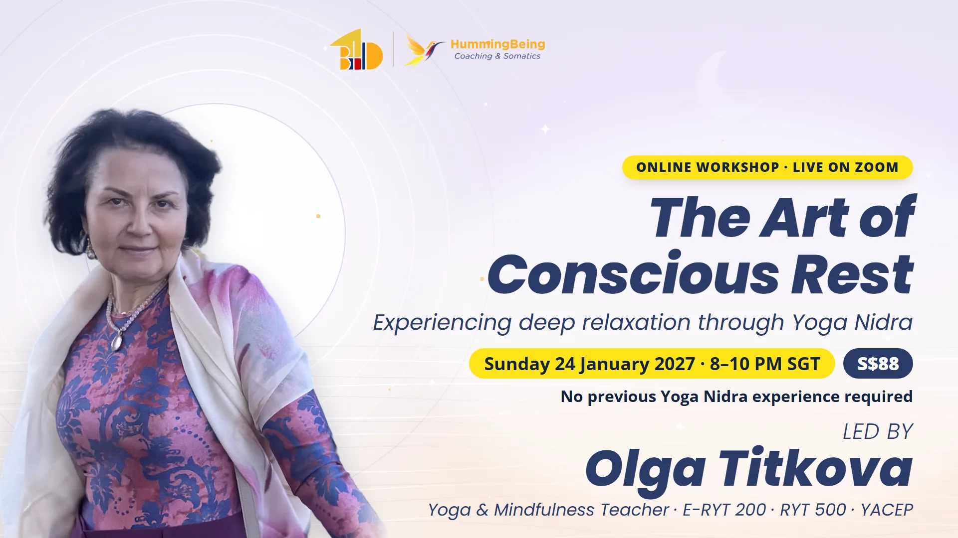 Olga Titkova, yoga and mindfulness teacher
