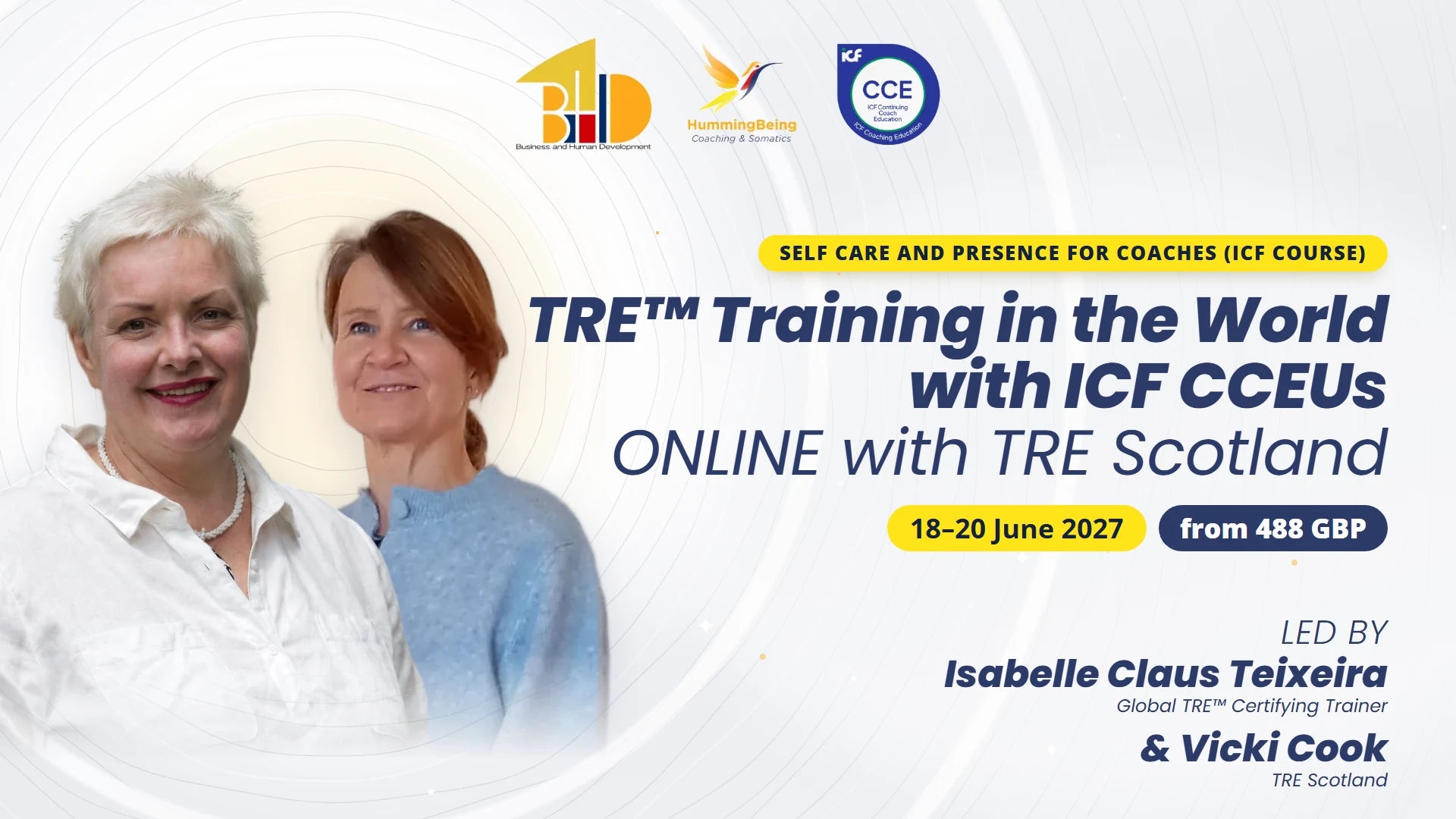 TRE&trade; Module 1 ONLINE with TRE Scotland, 18&ndash;20 June 2027